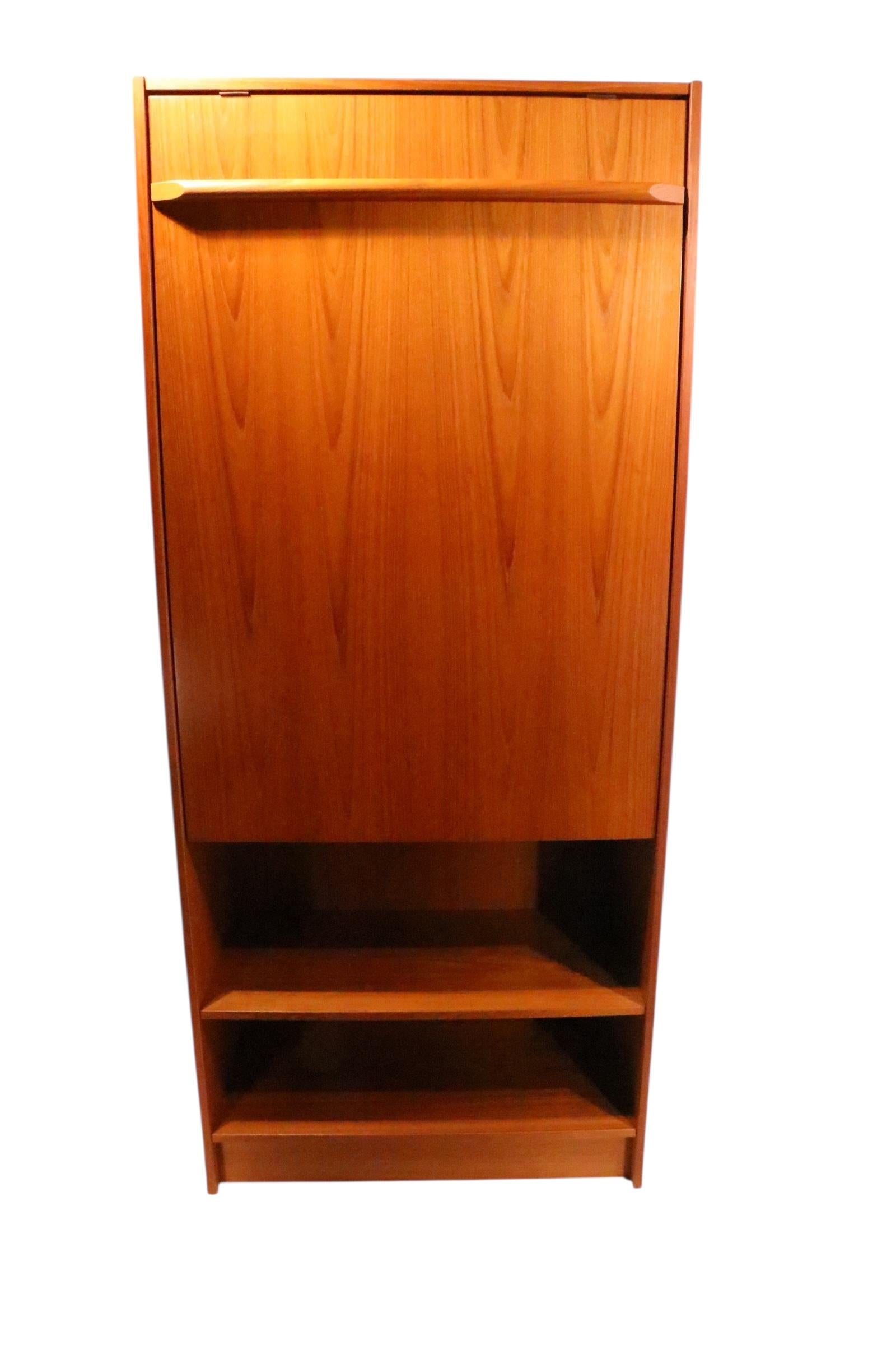 20th Century Mid Century Danish Modern Combination Bookshelf Dining Table Desk by Domino For Sale