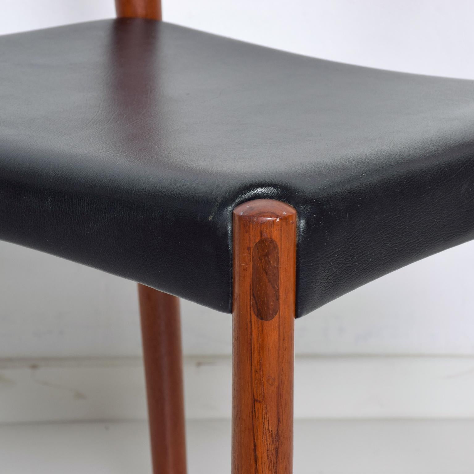 Fabric 1960s Danish Modern Cow Horn Chairs Teakwood Style of Hans Wegner a Pair