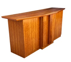 Mid Century Danish Modern Credenza or Cabinet in Cherry Wood
