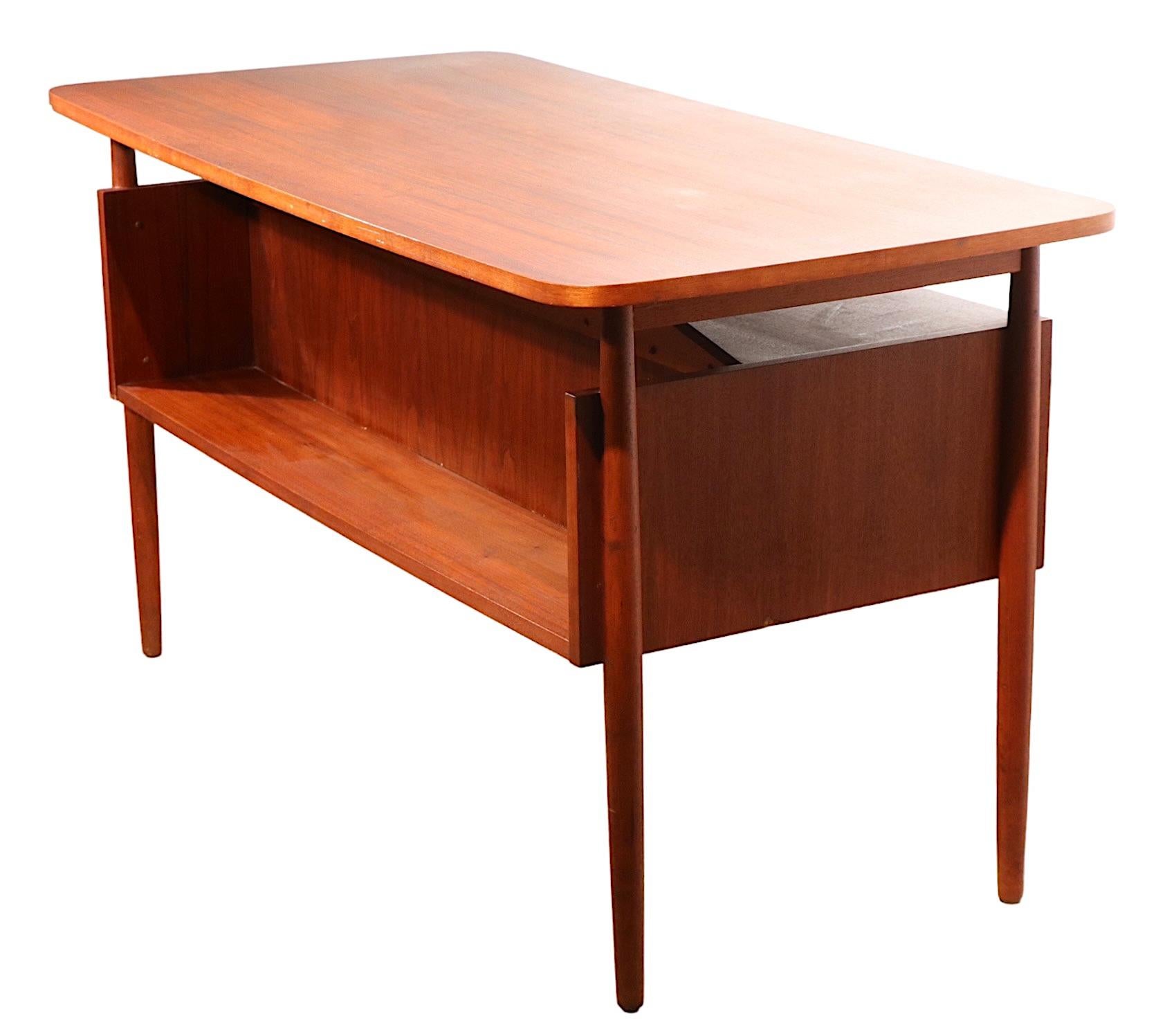  Mid Century Danish Modern Desk by Gunnar Nielsen Tibergaard Desk 4