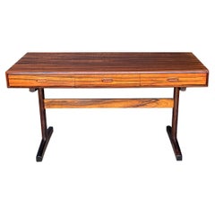 Mid Century Danish Modern Desk in High Contrast Rosewood