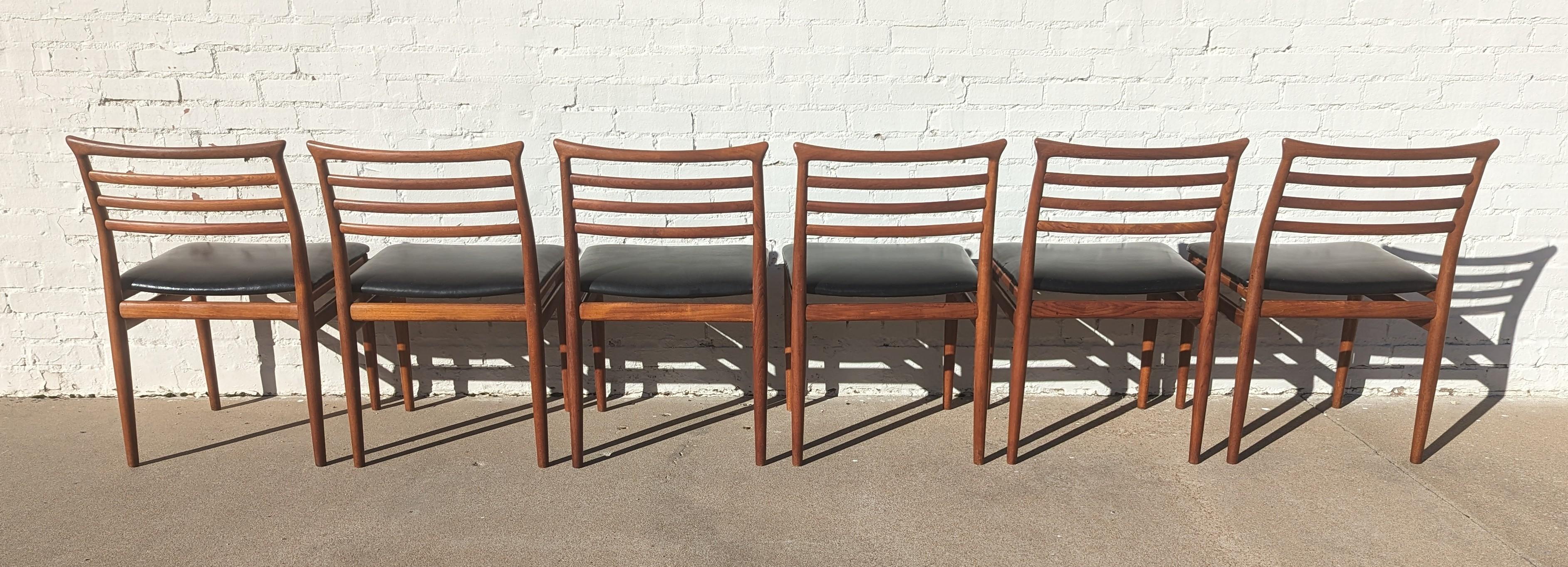 Mid Century Danish Modern Dining Chairs by Erling Torvits  For Sale 3