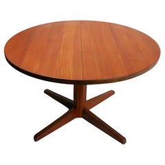 Mid Century Danish Modern Dining Table by CJ Rosengaarden Made in Denmark 1950's