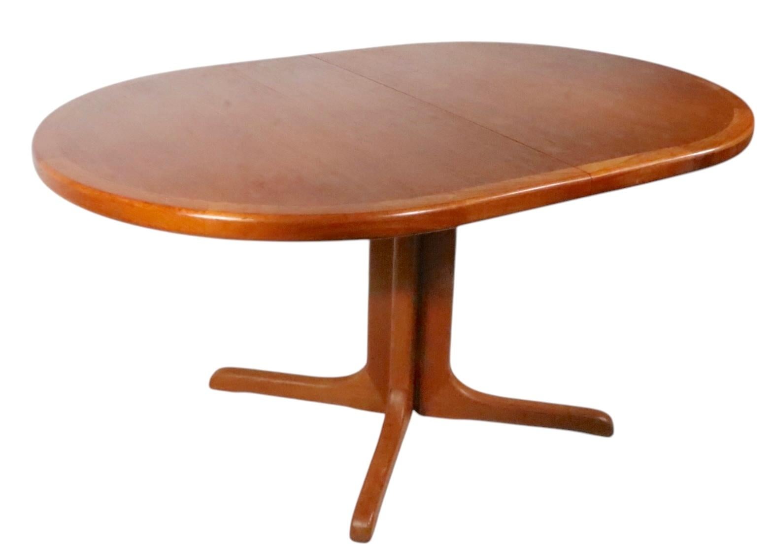 Mid Century Danish Modern Dining Table with two Leaves att. to Glostrup c. 1970s 6