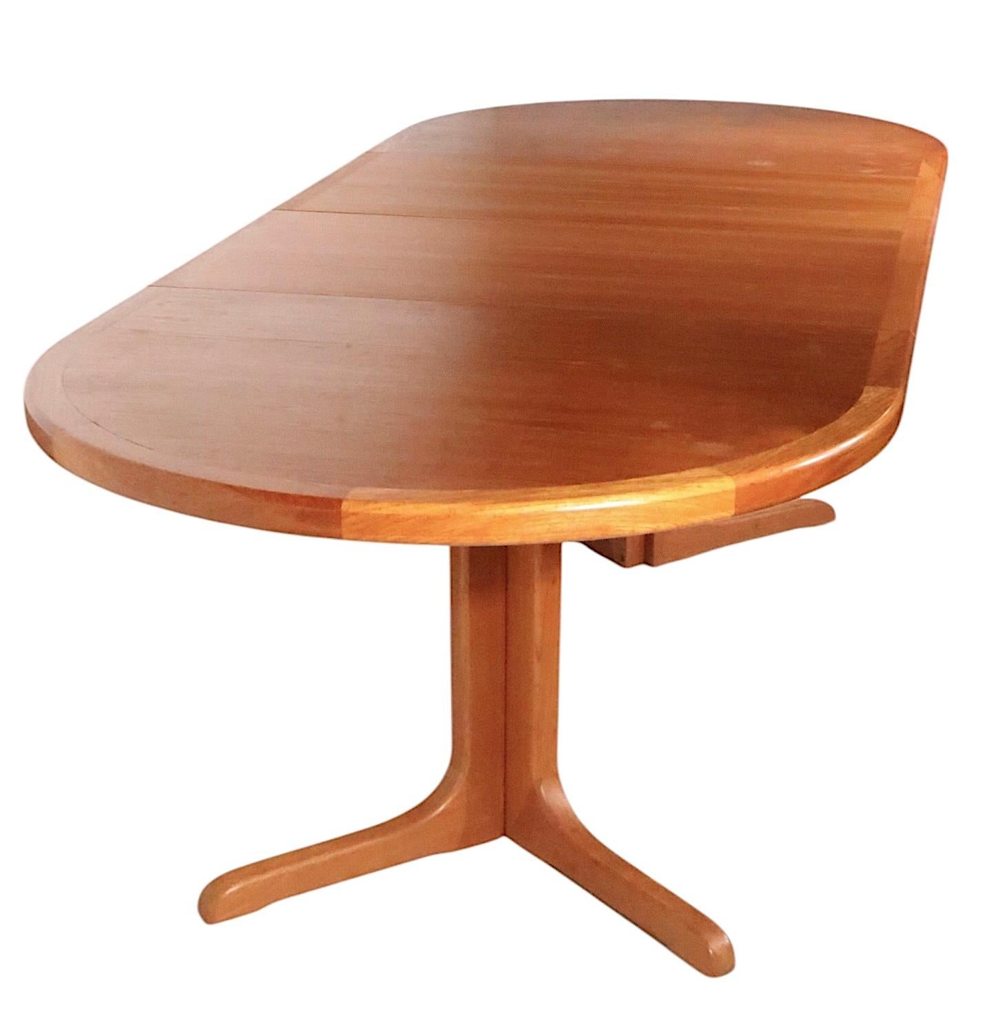 Mid Century Danish Modern Dining Table with two Leaves att. to Glostrup c. 1970s 1