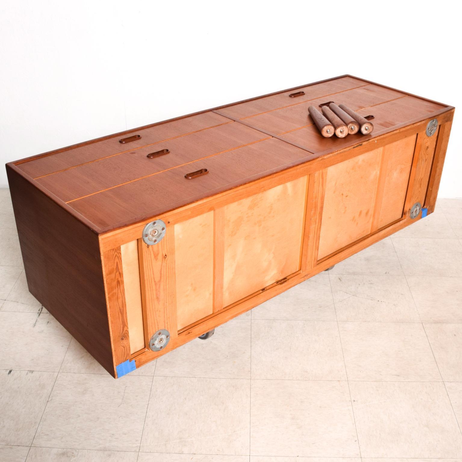 Midcentury Danish Modern Double Dresser in Teak by Falster 3