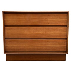 Mid Century Danish Modern Dresser, Chest of Drawers or Side Cabinet in Walnut