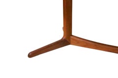 Tavolo da pranzo Dyrlund moderno danese del metà secolo con due foglie