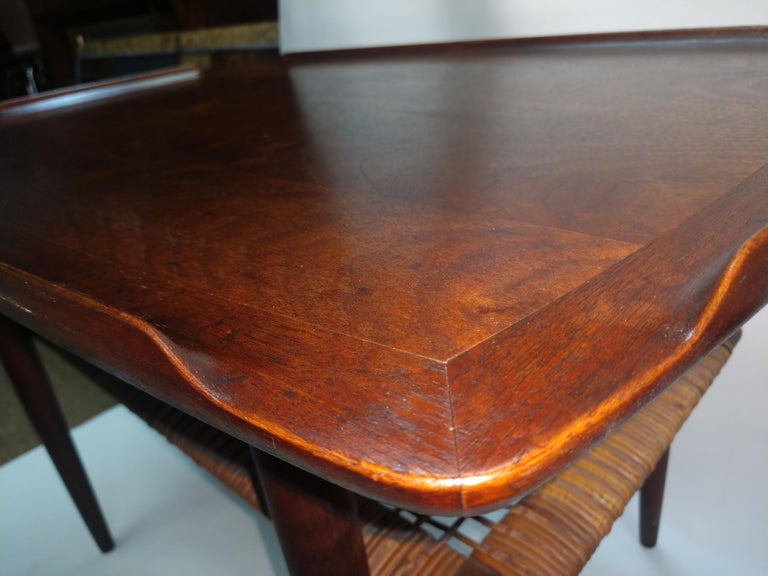 Scandinavian Modern Mid Century Danish Modern End Table by Poul Jensen For Sale