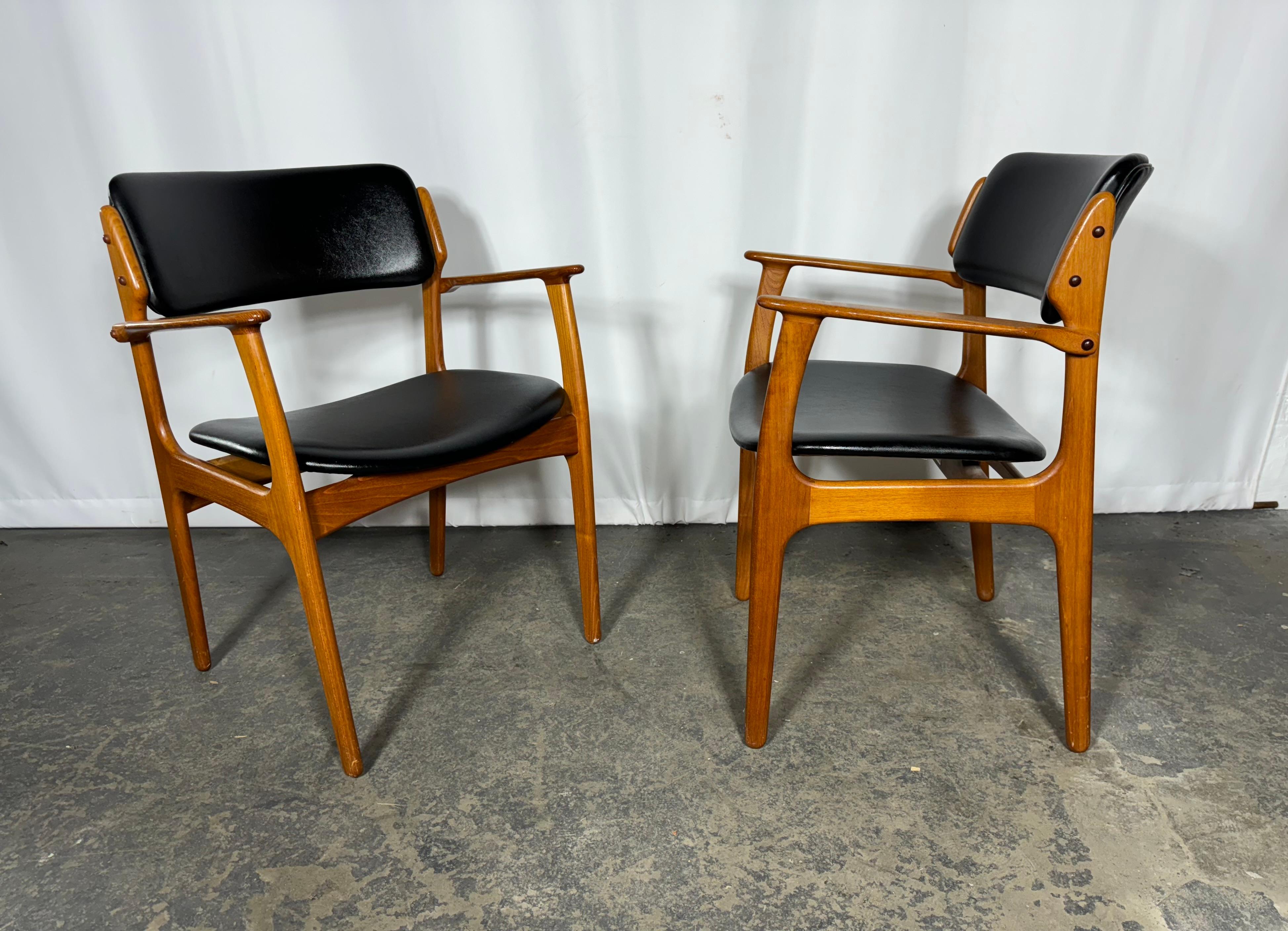 Fauteuils Erik Buch modernes danois du milieu du siècle dernier, modèle 49 en vente 4