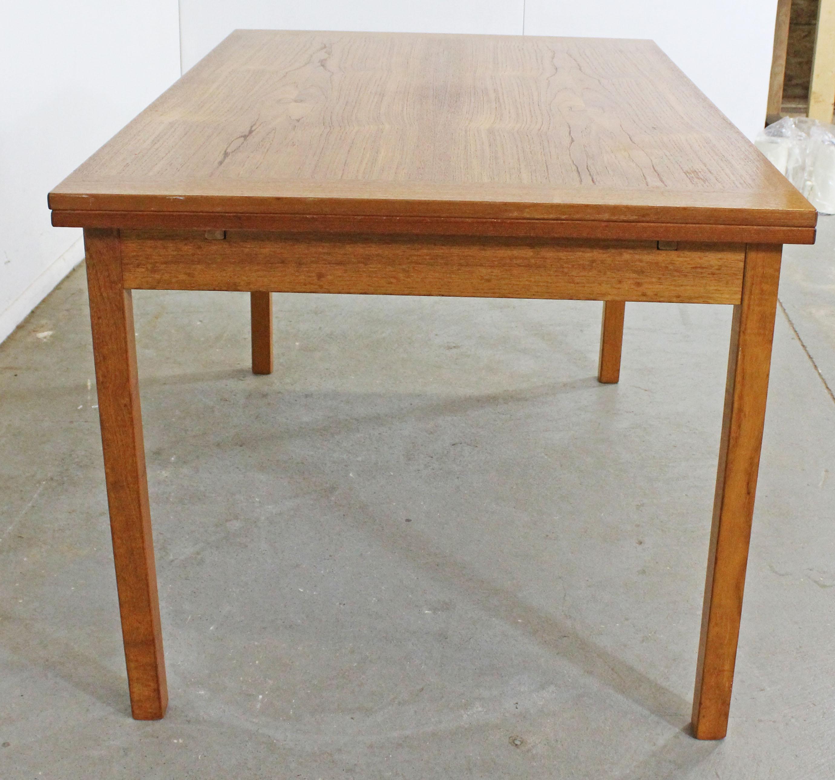 Midcentury Danish Modern Extendable Teak Dining Table 2