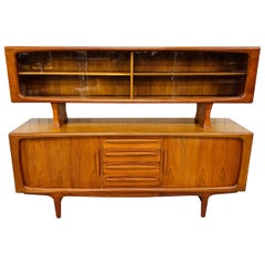 Dänisches modernes Falster-Sideboard aus Teakholz, 2-teilig, Mid-Century Modern