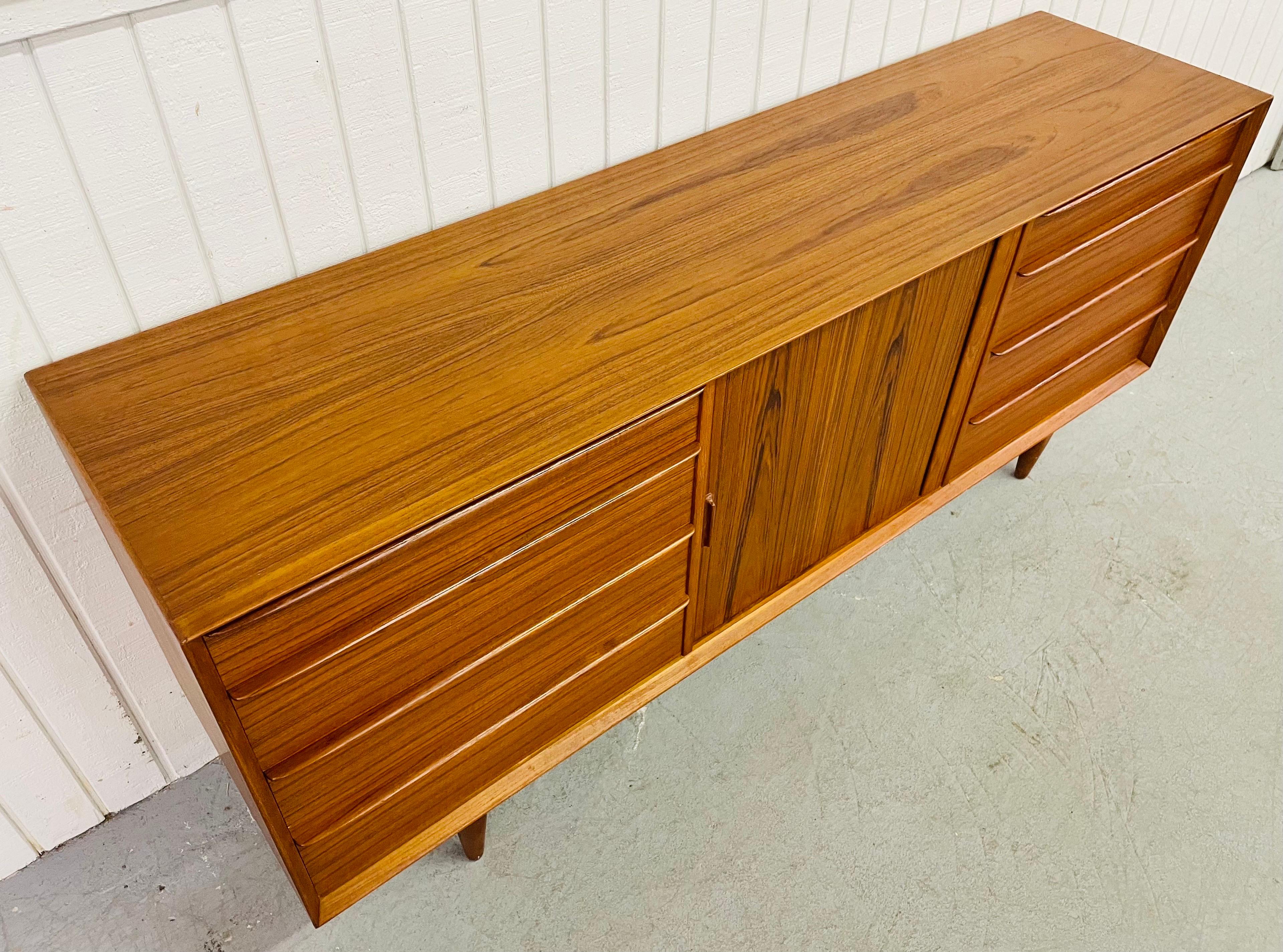 Mid-Century Danish Modern Falster Teak Tambour Dresser In Good Condition In Clarksboro, NJ