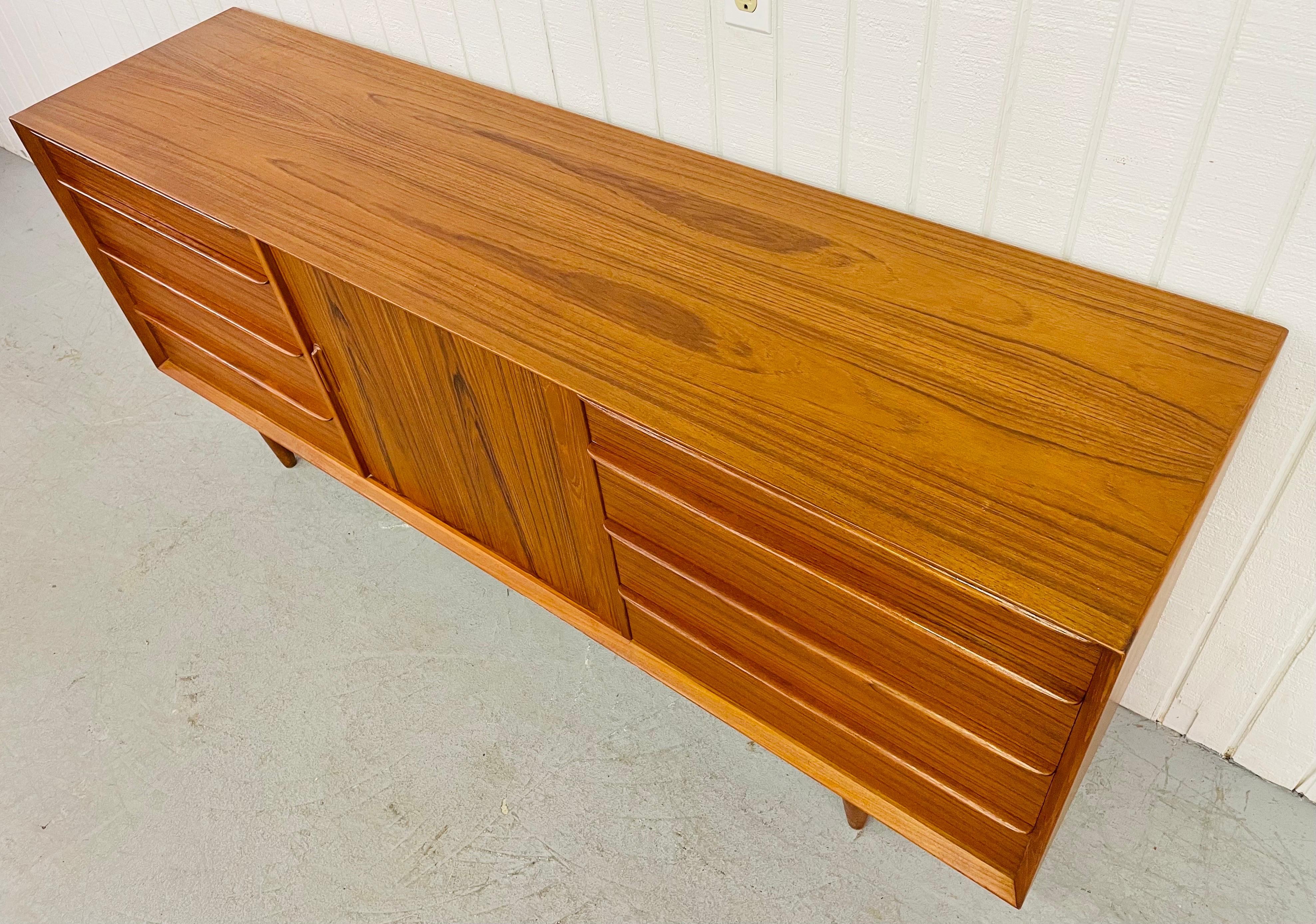 Mid-20th Century Mid-Century Danish Modern Falster Teak Tambour Dresser