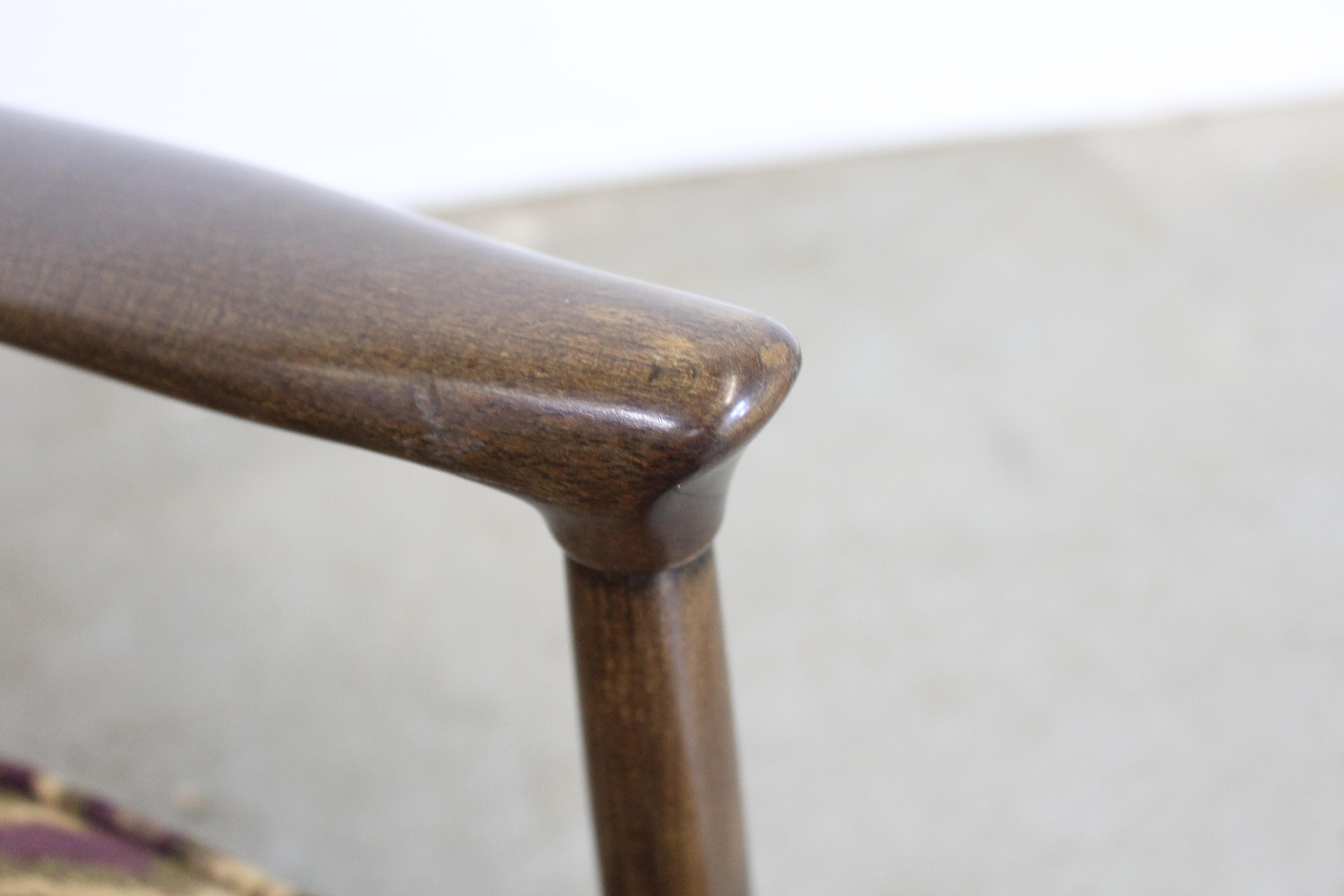 Mid-Century Danish Modern Finn Andersen Barrel Back Club Chair For Sale 4