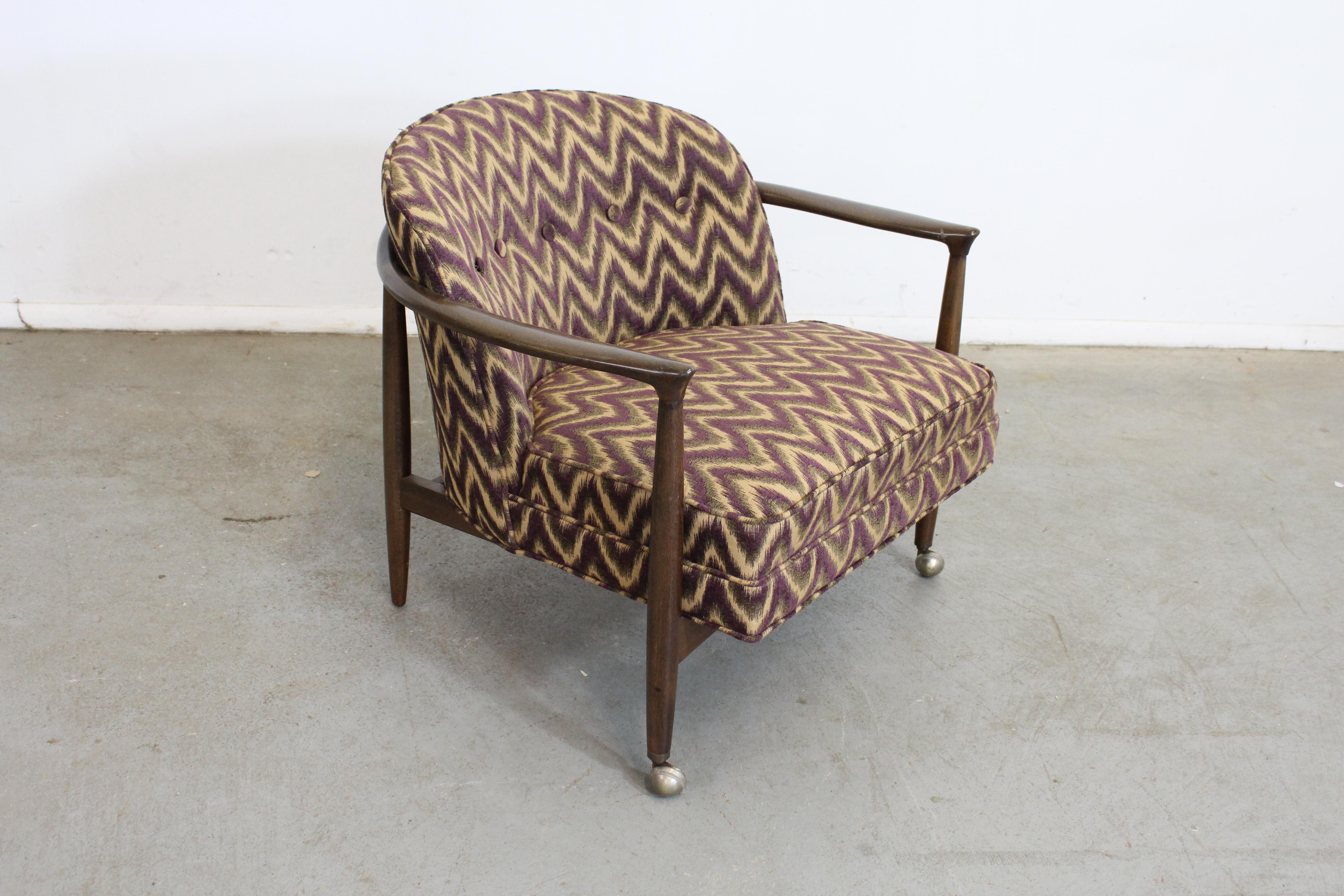 Mid-Century Modern Mid-Century Danish Modern Finn Andersen Barrel Back Club Chair For Sale