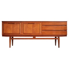 Mid Century Danish Modern Floating Teak Credenza