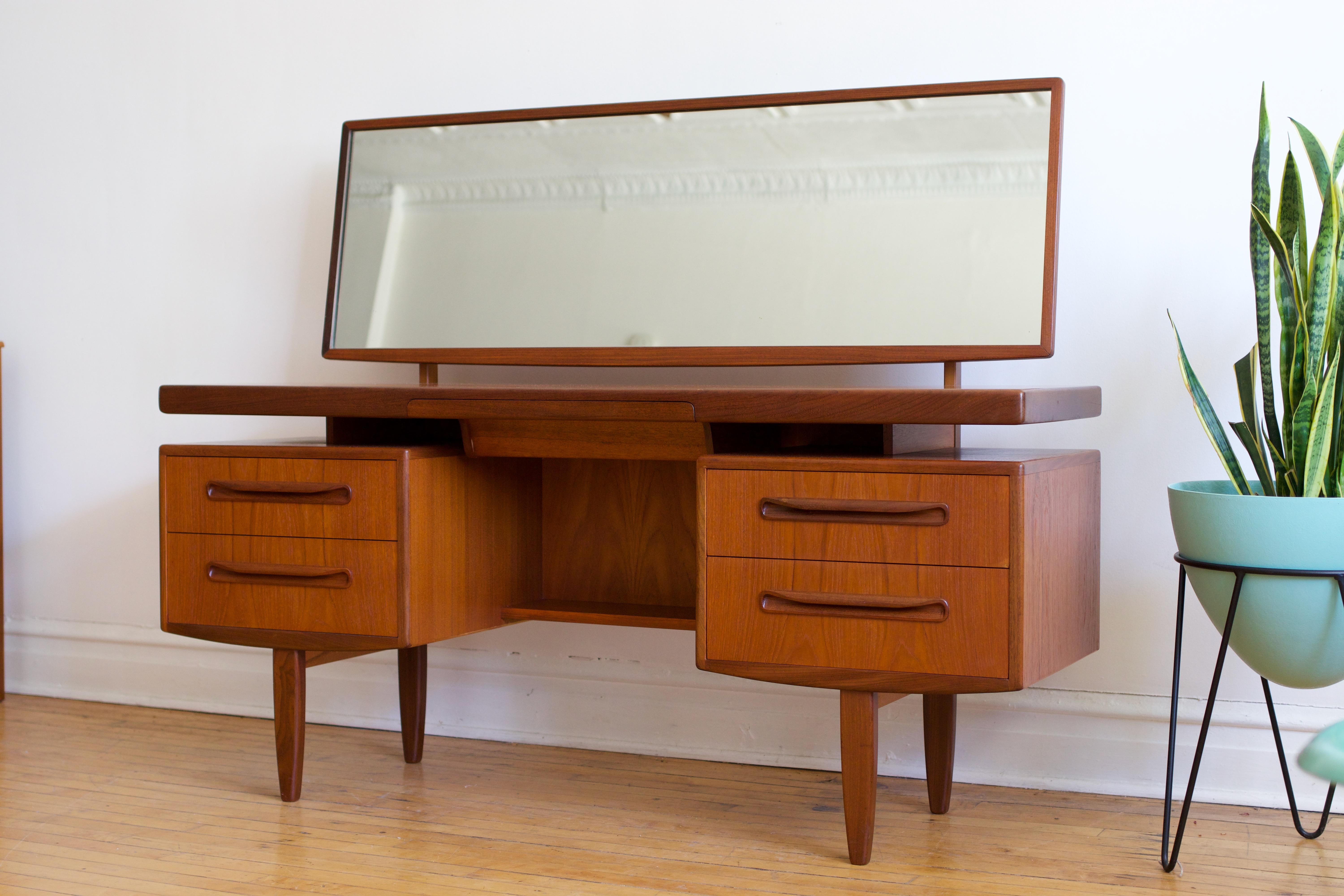 Mid Century Danish Modern Floating Top G-Plan Vanity 4