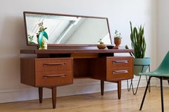 Mid Century Danish Modern Floating Top G-Plan Vanity