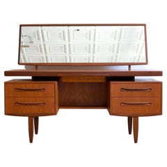 Vintage Mid Century Danish Modern Floating Top G-Plan Vanity