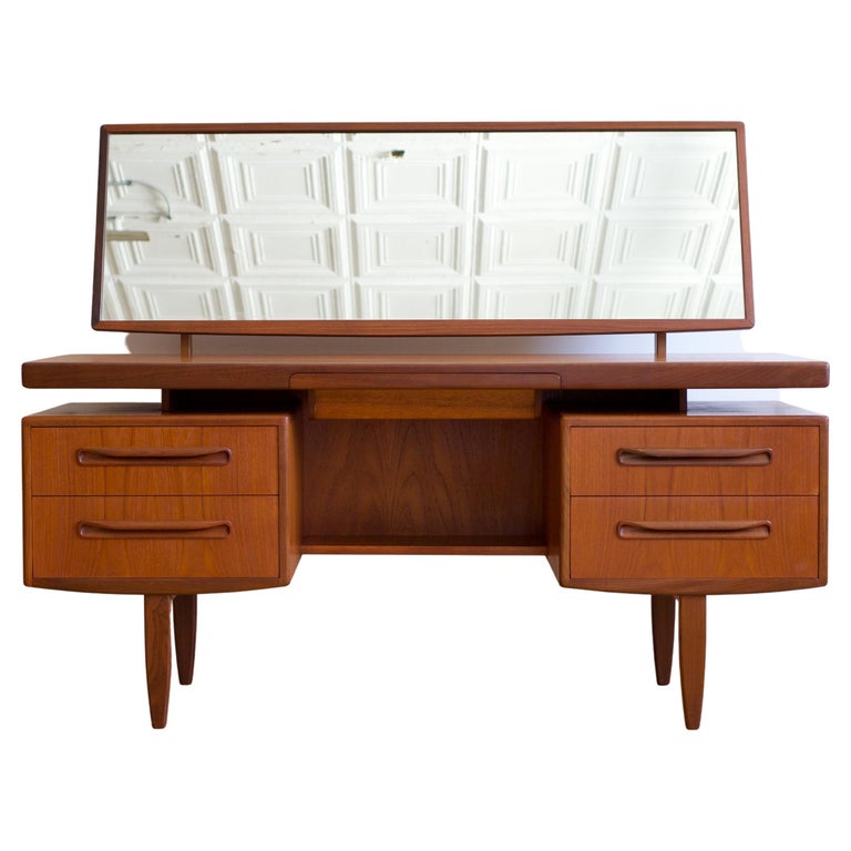 Mid Century Danish Modern Floating Top GPlan Vanity at 1stDibs