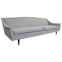 Midcentury Danish Modern Fritz Hansen Style Sofa on Tapered Legs