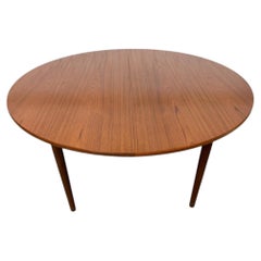 Mid-Century Danish Modern Hans Wegner Round Teak Dining Table - Refinished!