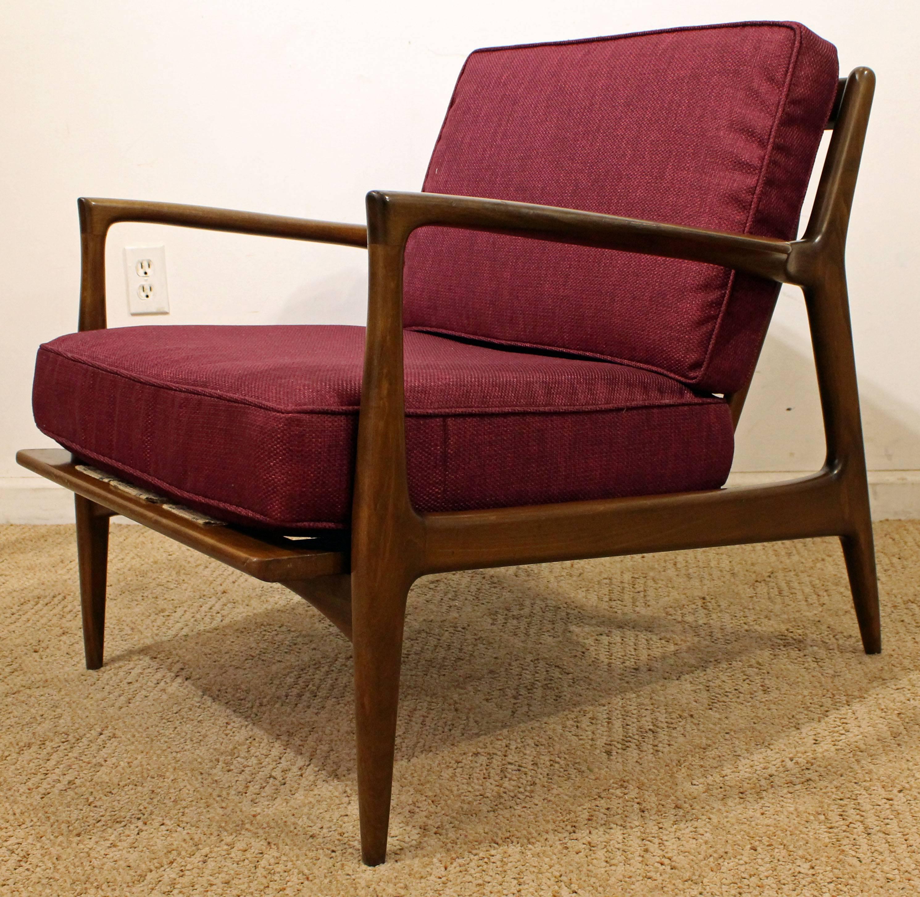 Mid-Century Modern Midcentury Danish Modern IB Kofod-Larsen Walnut Lounge Chair