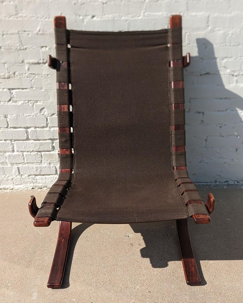 Rosewood Mid Century Danish Modern Ingmar Relling Lounge Chair For Sale