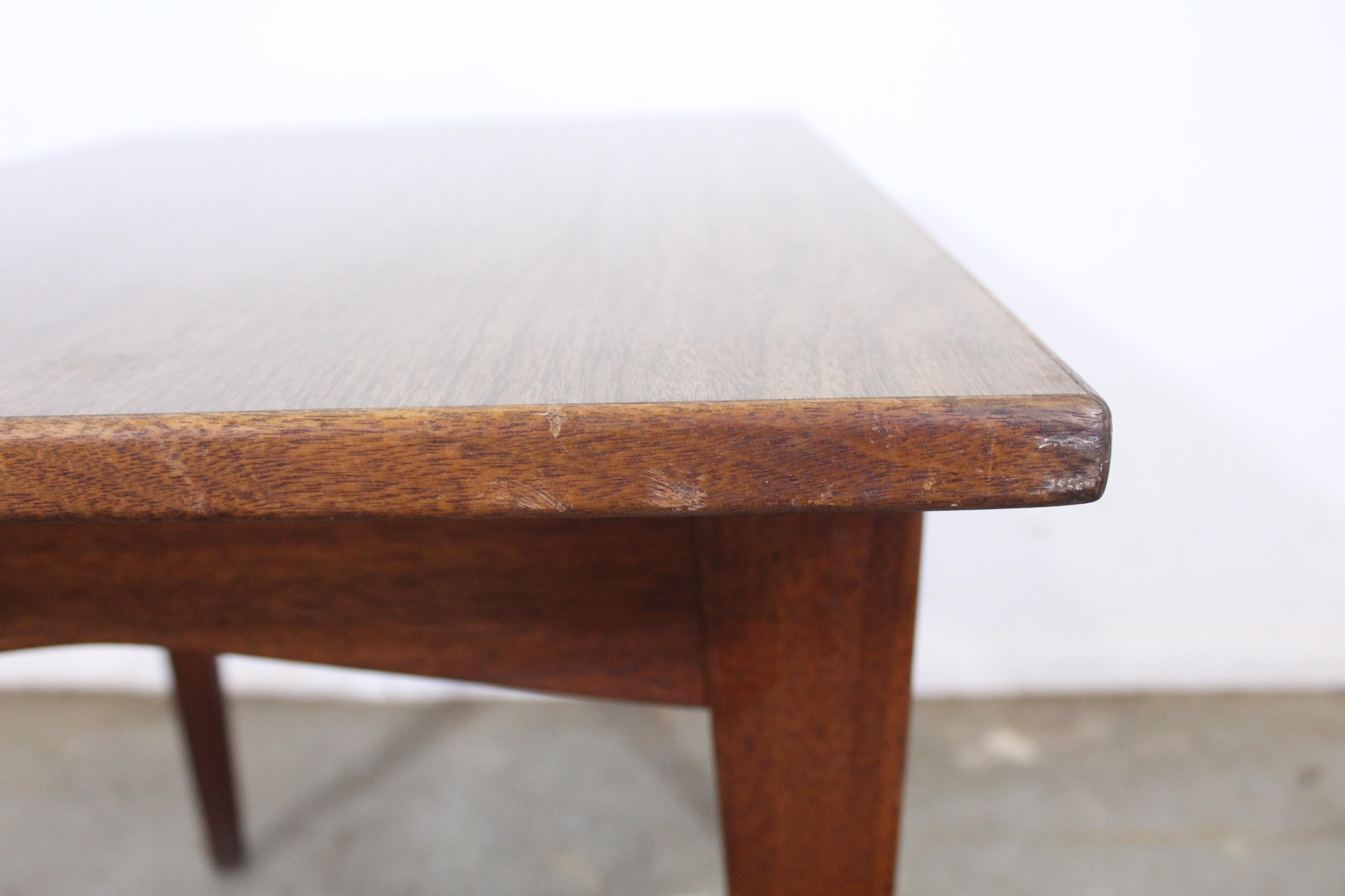 Mid-Century Danish Modern Jens Risom Walnut End/Side Table 4