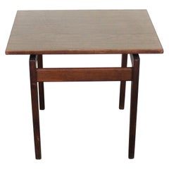 Mid-Century Danish Modern Jens Risom Walnut End/Side Table