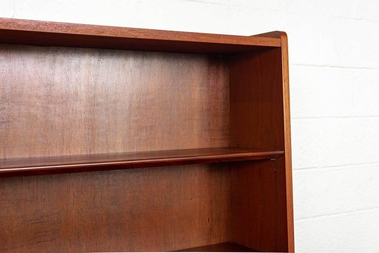 Midcentury Danish Modern Johannes Sorth Tall Wood Bookcase ...