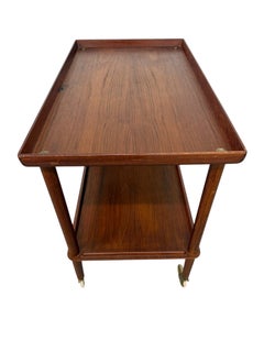 Mid-Century Danish Modern John Stuart Teak Bar Cart
