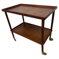 Mid-Century Danish Modern John Stuart Teak Bar Cart