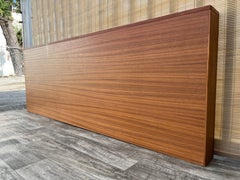 1970s Mid-Century Danish Modern King Size Headboard in The Arne Vodder Manner.