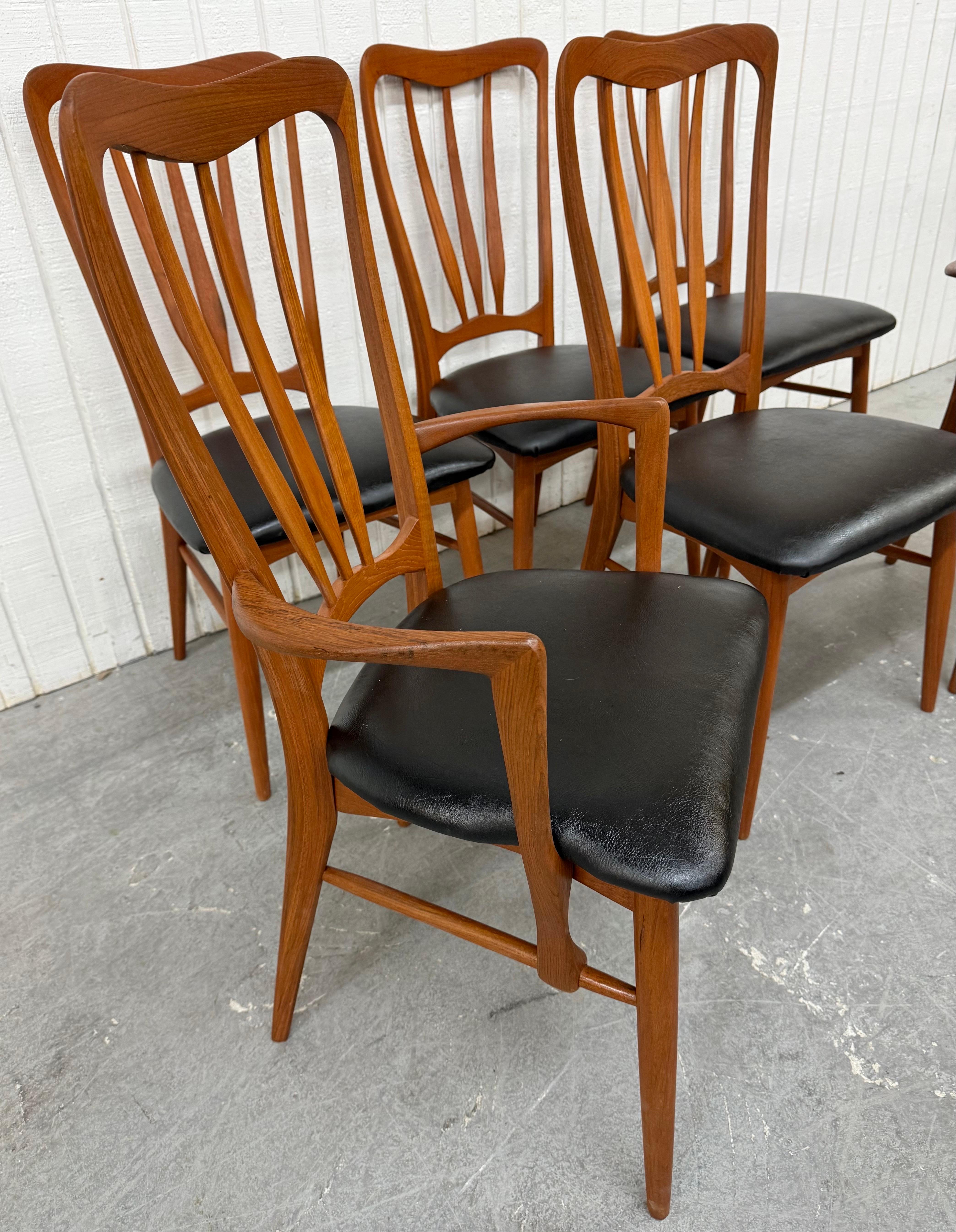 Mid-Century Modern Mid-Century Danish Modern Koefoed Ingrid Teak Dining Chairs - Set of 6