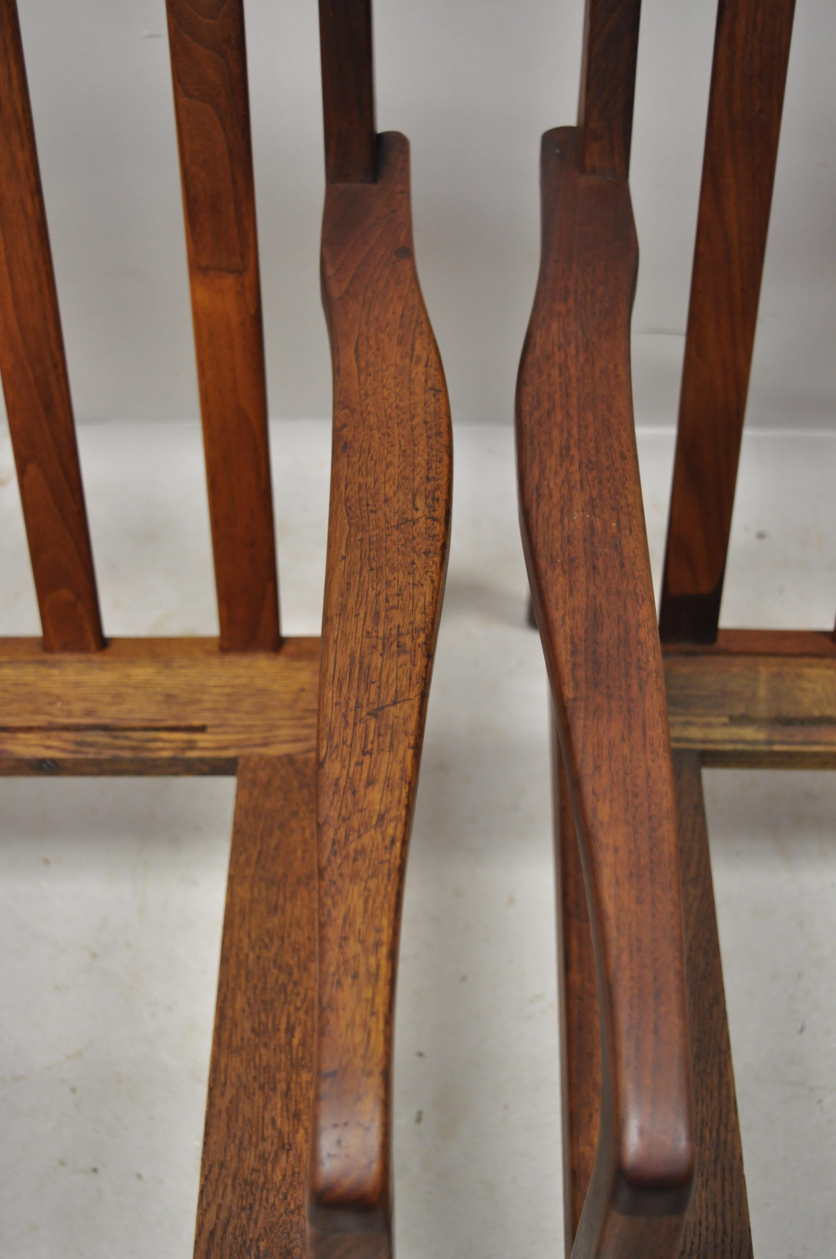 Midcentury Danish Modern Kofod Larsen Style Walnut Lounge Chairs, a Pair 3