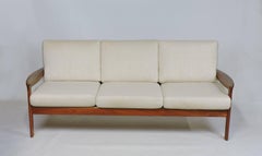 Midcentury Danish Modern Komfort Teak Three-Seat Sofa