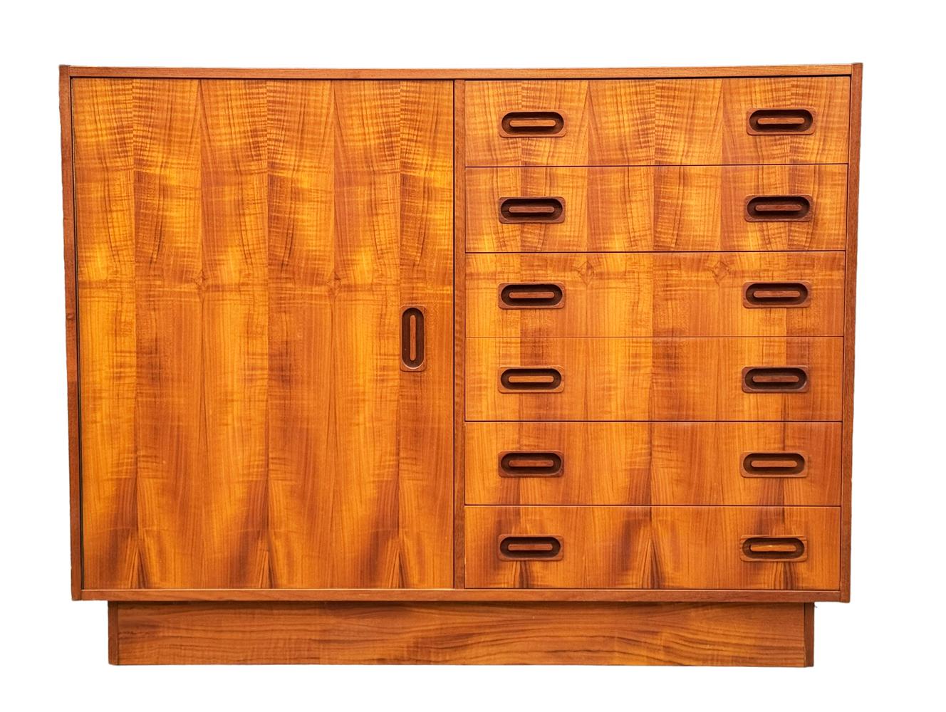 Mid-20th Century Mid Century Danish Modern Large Scale Cabinet, Chest or Credenza in Teak For Sale