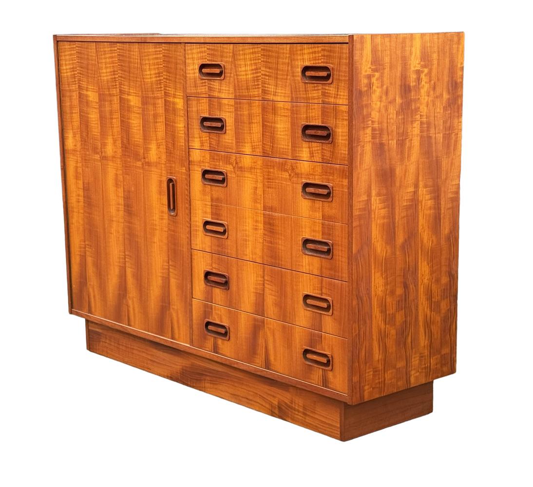 Mid Century Danish Modern Large Scale Cabinet, Chest or Credenza in Teak For Sale 1