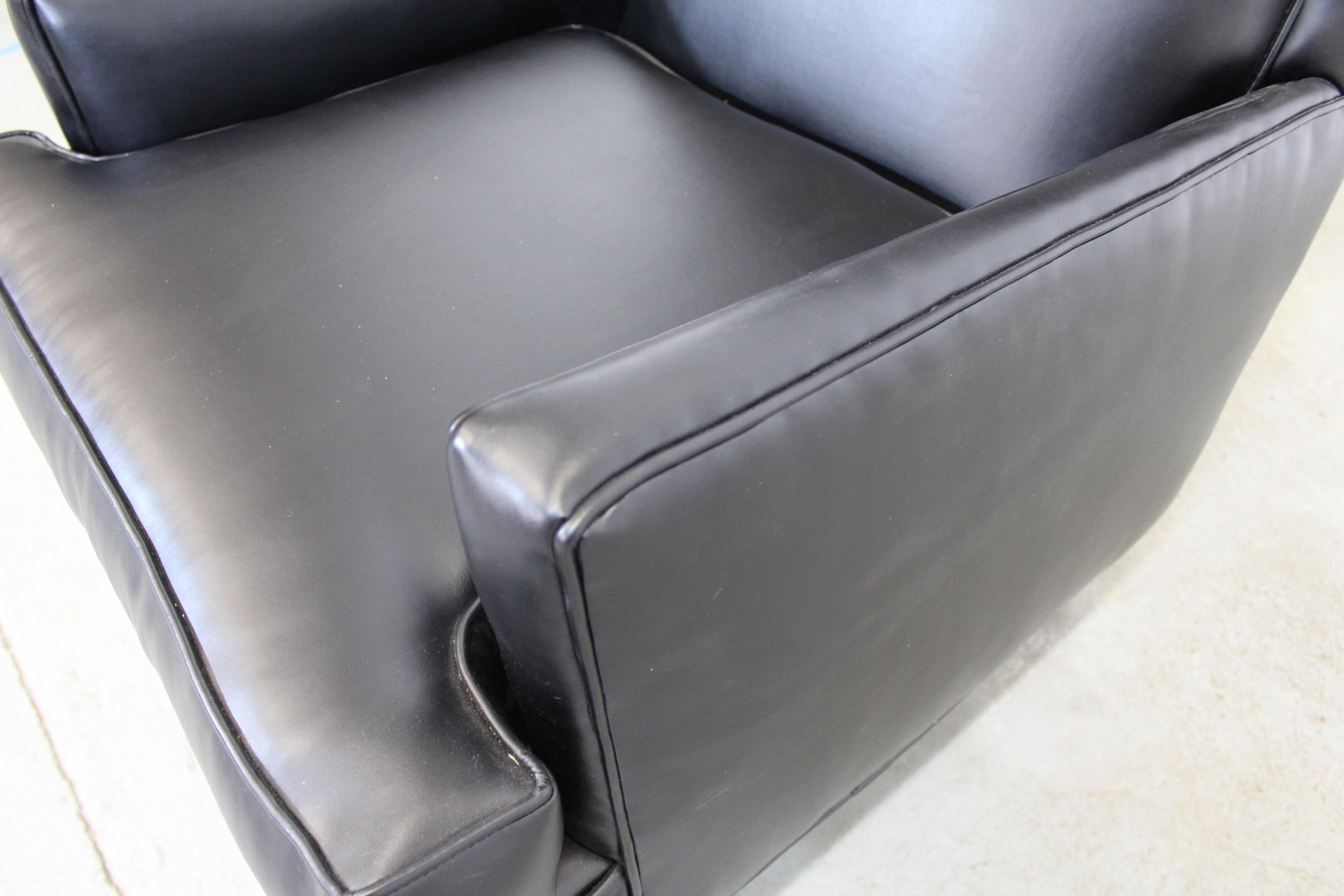 Midcentury Danish Modern Leather Selig Lounge Chair 4