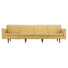 Mid-Century Danish Modern Long Sofa Designed by Johannes Aasbjerg Teak Legs