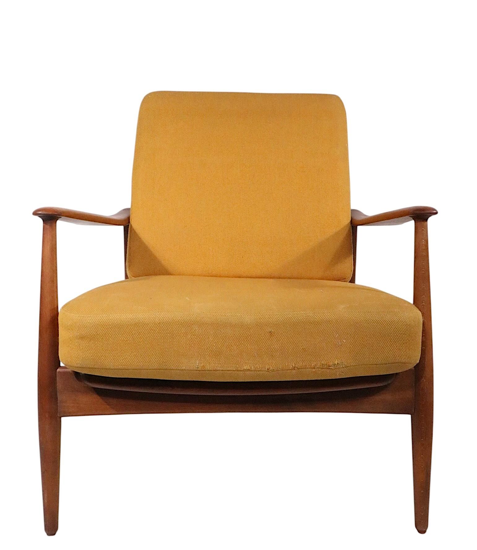Silla de salón moderna danesa de mediados de siglo de Arne Vodder para France & Daverkosen en venta 6
