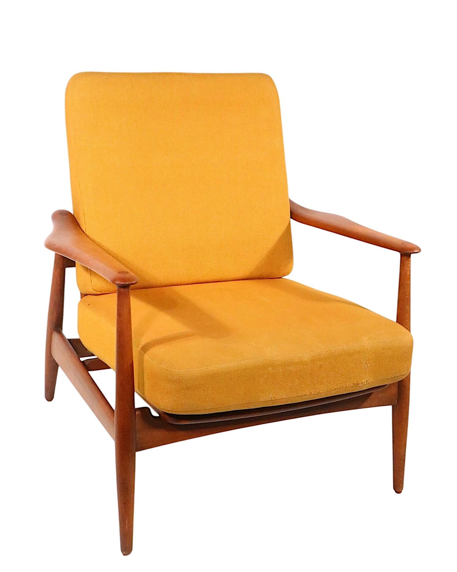 Silla de salón moderna danesa de mediados de siglo de Arne Vodder para France & Daverkosen en venta 12