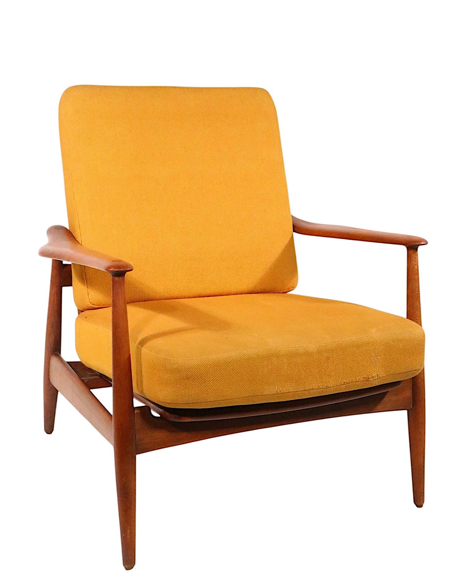 Silla de salón moderna danesa de mediados de siglo de Arne Vodder para France & Daverkosen en venta 13