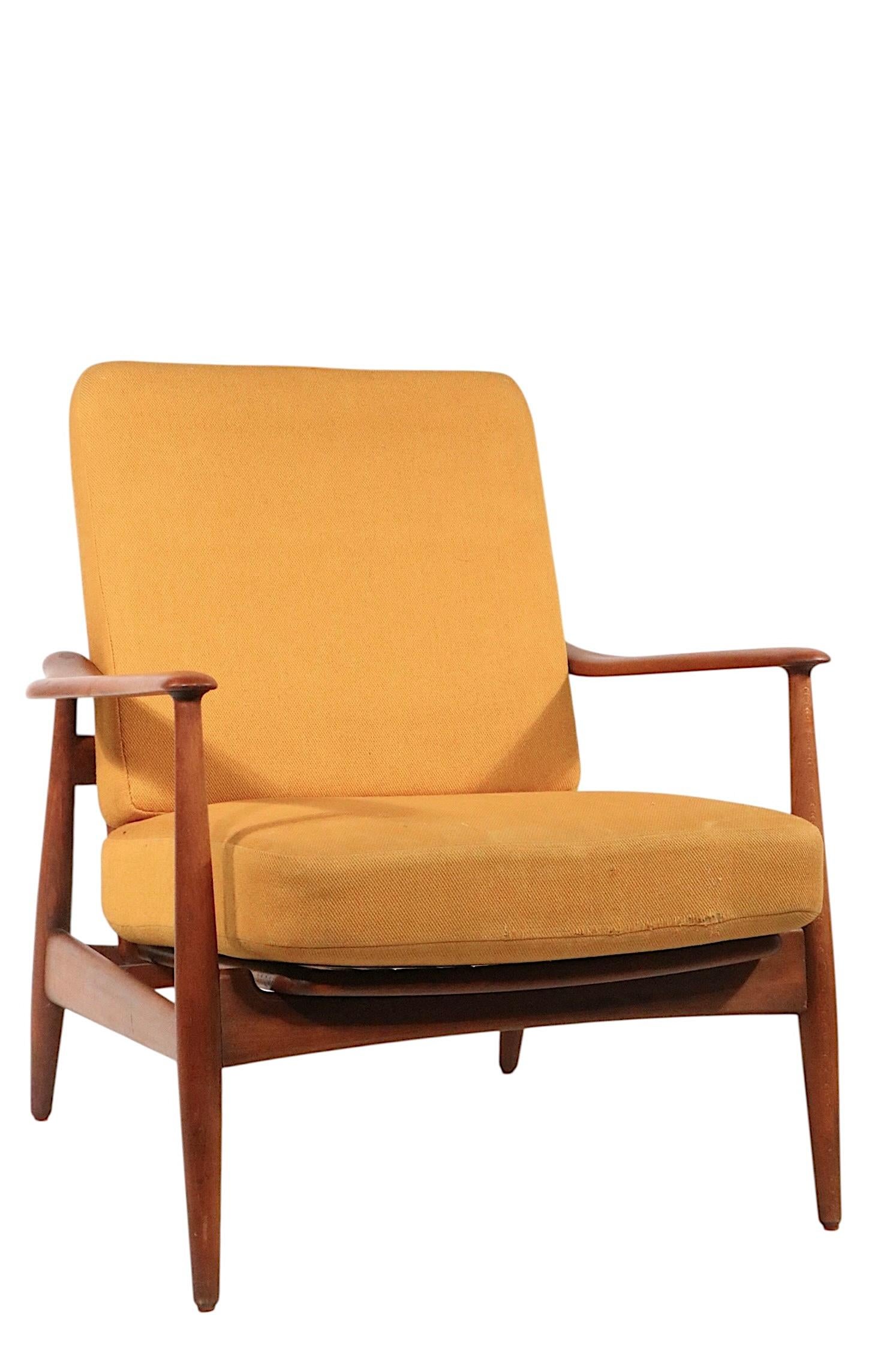 Silla de salón moderna danesa de mediados de siglo de Arne Vodder para France & Daverkosen Escandinavo moderno en venta