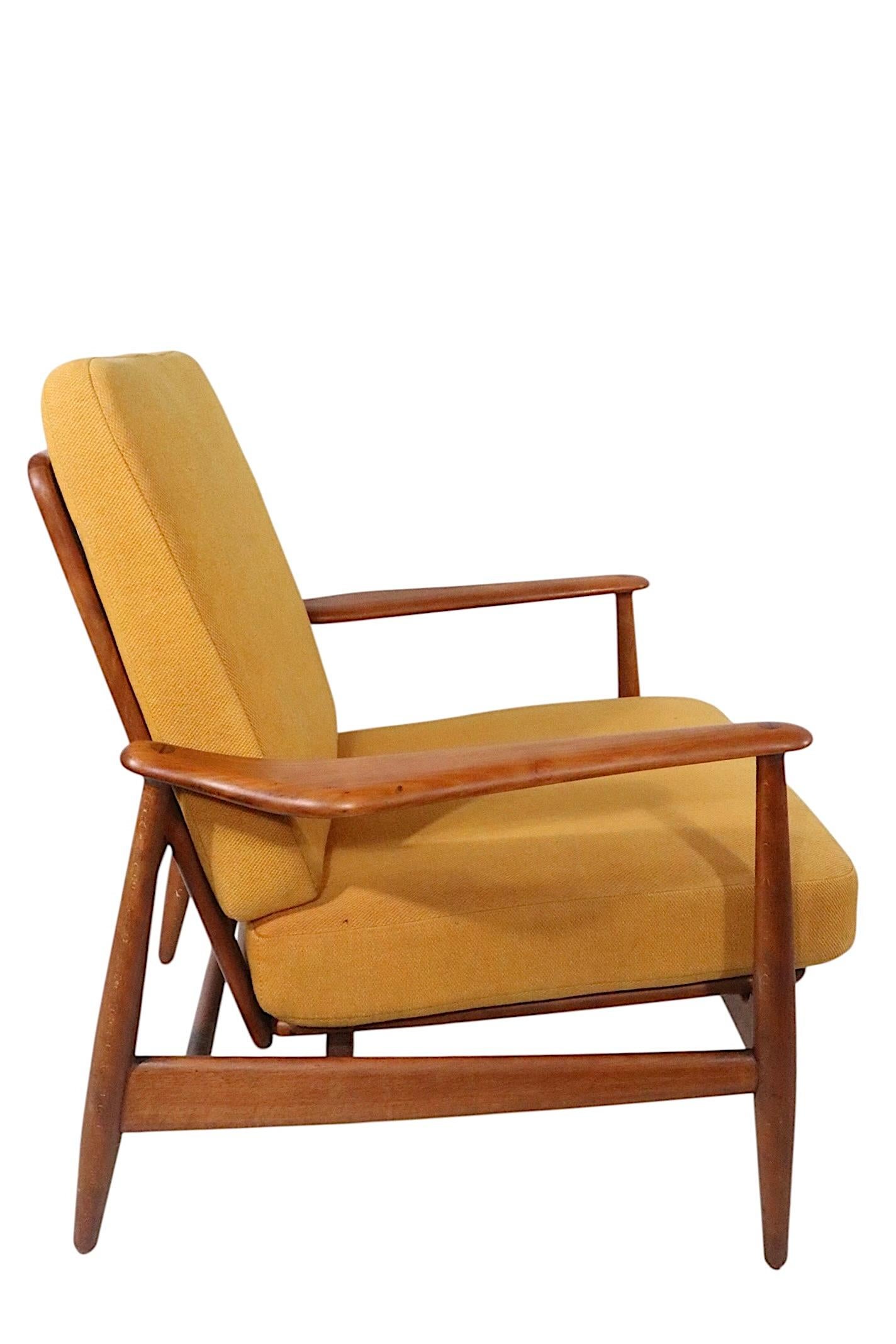 Silla de salón moderna danesa de mediados de siglo de Arne Vodder para France & Daverkosen en venta 1