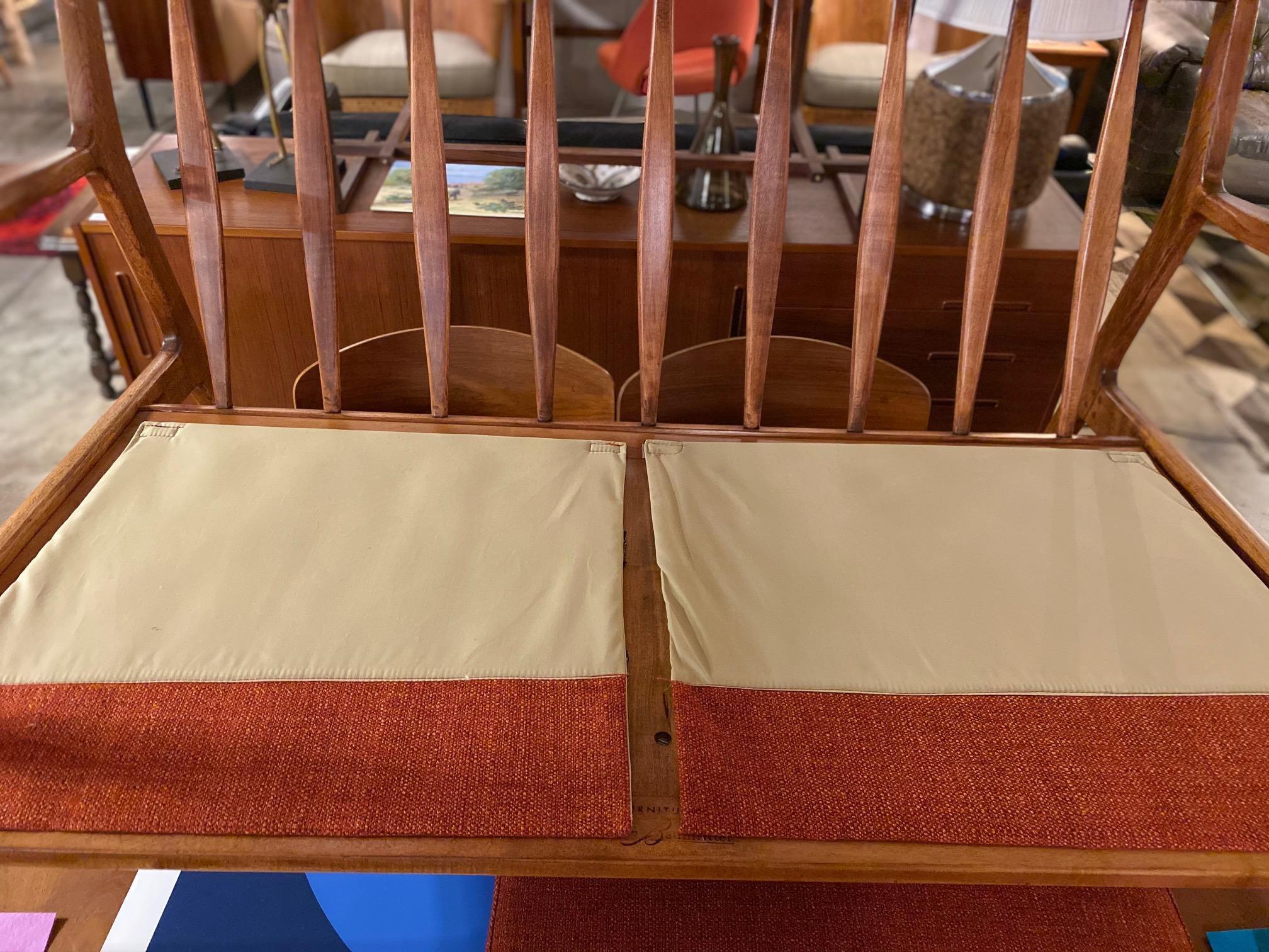 mid century modern loveseat
