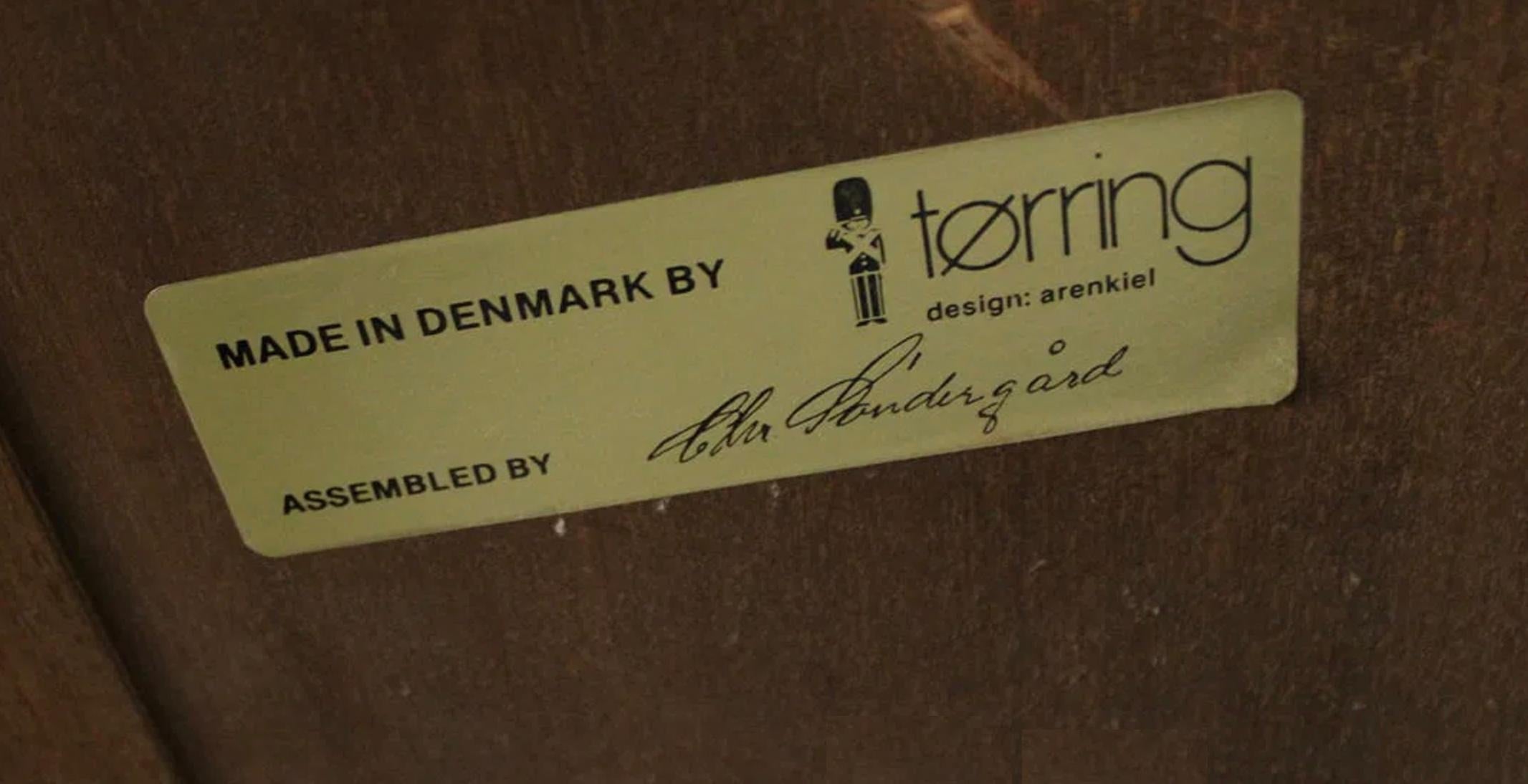 Woodwork Mid century danish modern low teak dresser by Nils Jonsson Torring mobler For Sale