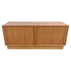 Mid century danish modern low wide Teak Dresser credenza 4-Drawer